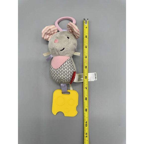 Skip Hop Bandanna Buddies Mouse Chime Teether Toy - Picture 3 of 8